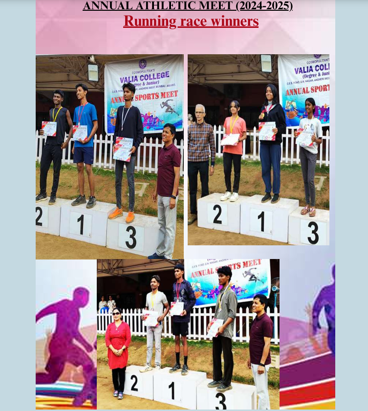 Annual Athletic Meet 2024-25 — Running Race Winners